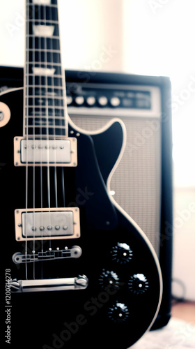 Close-up of a black electri...