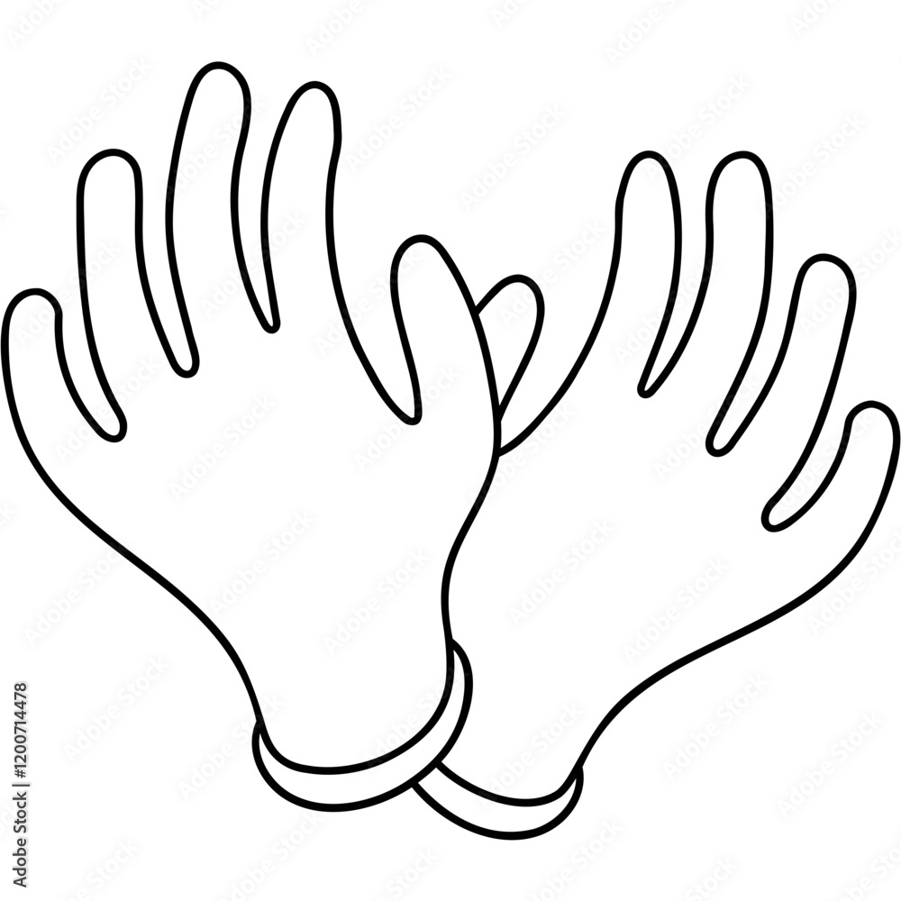 Obraz premium Gloves Icon