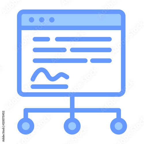 Smart Contract Blue Icon