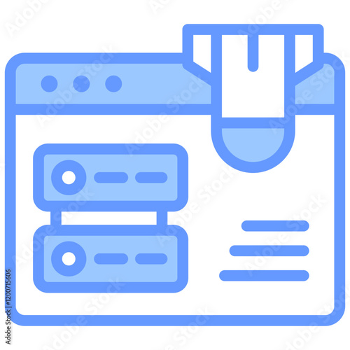 Ddos Blue Icon