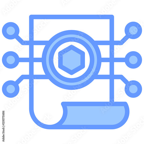 White Paper Blue Icon
