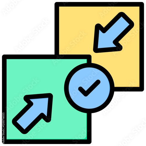 Distributed Ledger Outline Color Icon