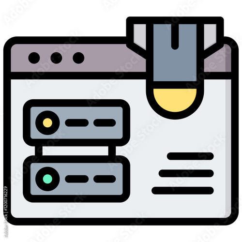 Ddos Outline Color Icon