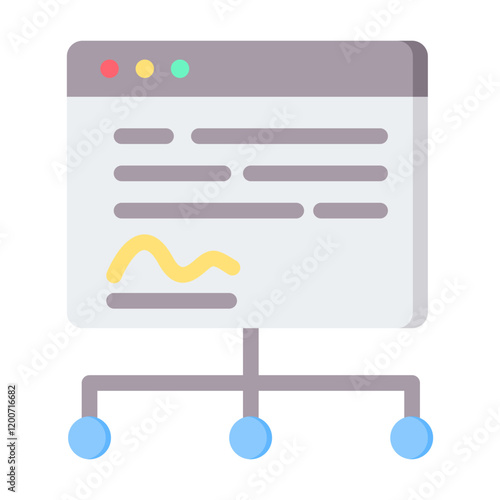 Smart Contract Flat Icon