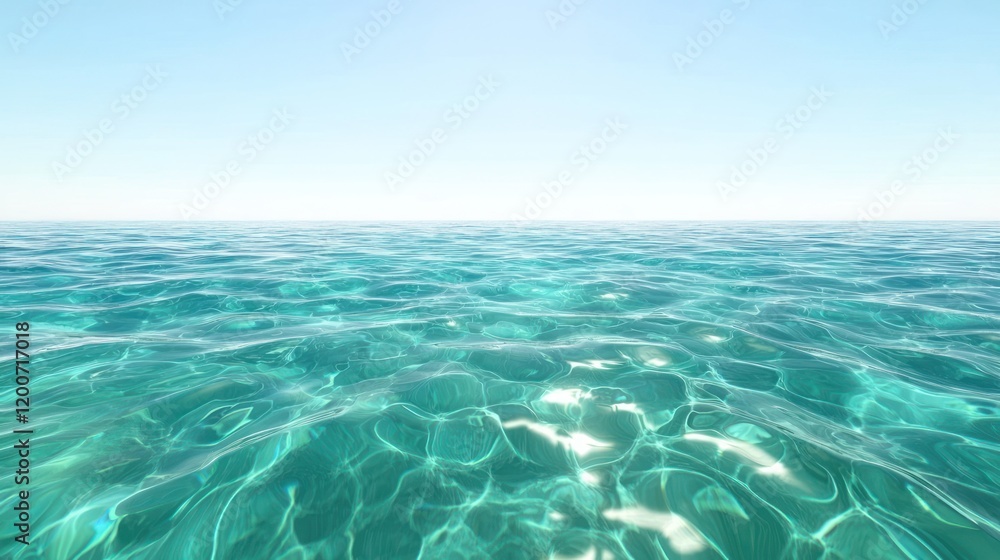Clear ocean water on sunny day Clear ocean water on sunny day