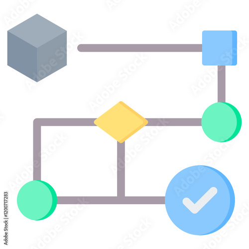 Consensus Algorithm Flat Icon