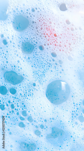 Close-up of Soap Suds Textu...