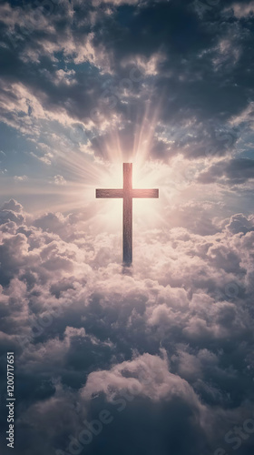 Wooden Cross Stands Tall Am...