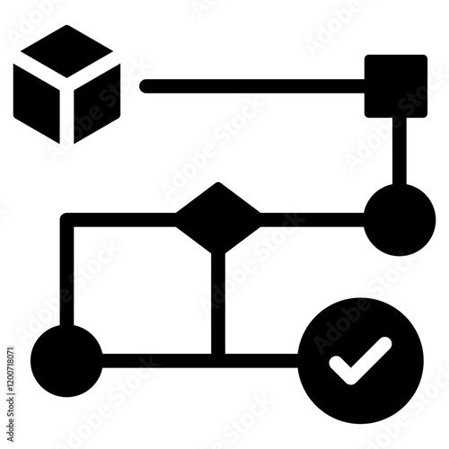 Consensus Algorithm Glyph Icon