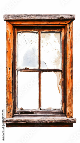 Old Wooden Window Frame Sho...