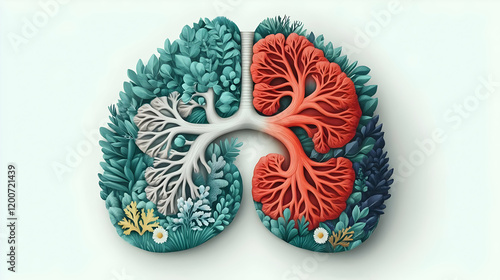 Lungs formed by plants symb...
