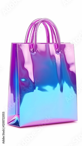 Iridescent Shopping Bag wit...