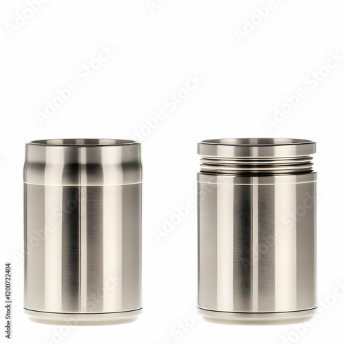 Two Stainless Steel Thermos...