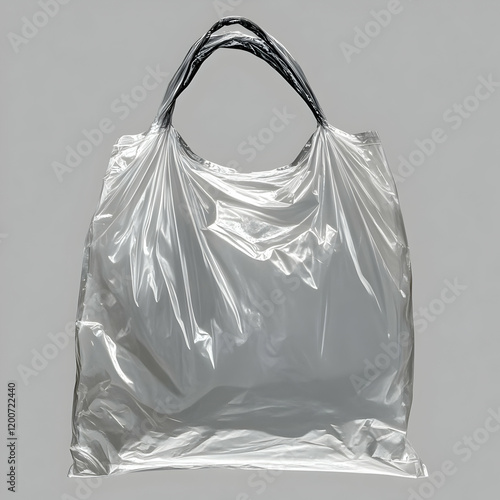 Empty Clear Plastic Bag Iso...