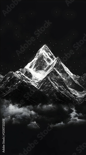 Majestic Snow-Capped Mounta...