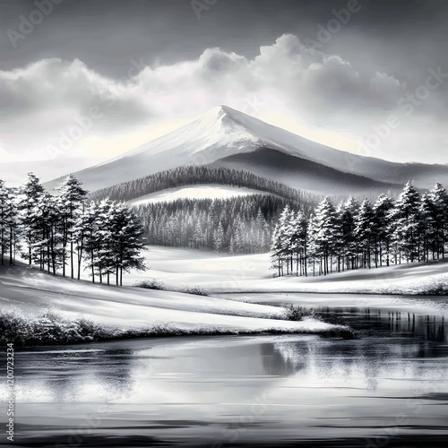 Serene Winter Landscape Sho...