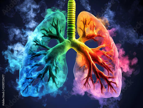 Colorful 3D Illustration of...