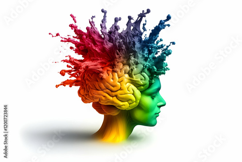 3D Illustration: Colorful B...