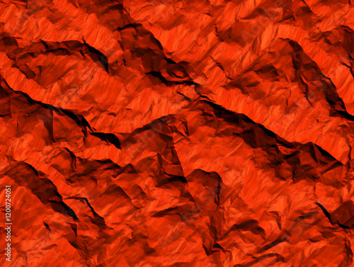 Abstract Red Textured Backg...
