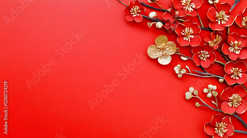 Red and Gold Floral Arrange...