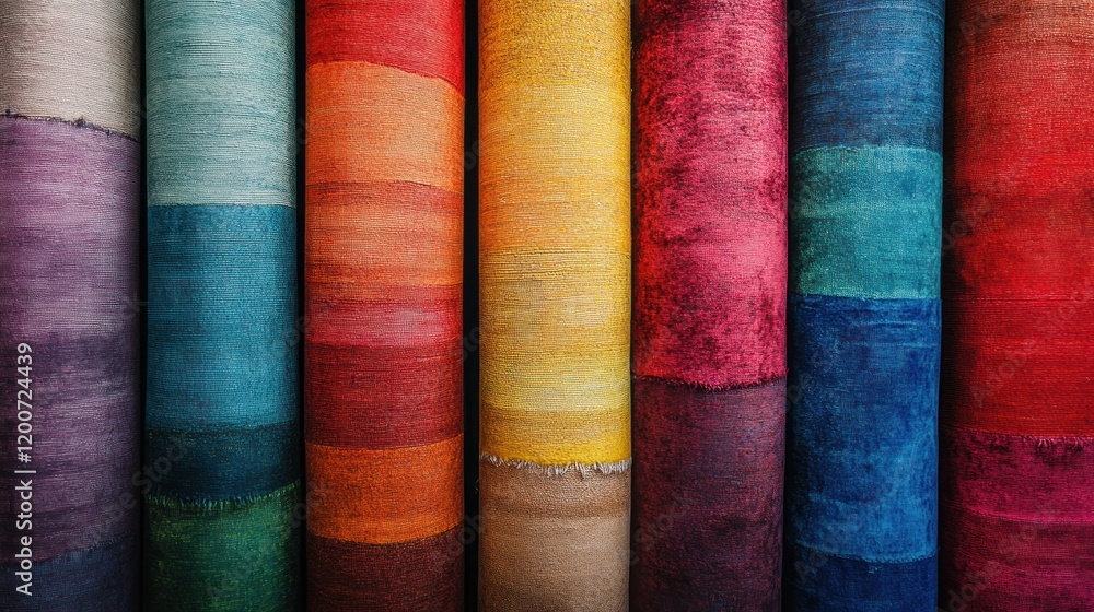 Vibrant Hues: A Spectrum of Textured Fabrics Vibrant Hues: A Spectrum of Textured Fabrics