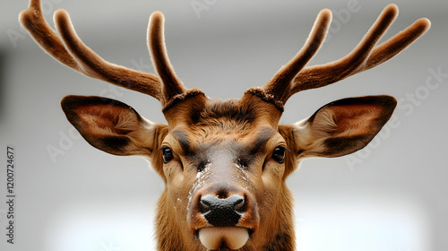 Majestic Deer Poses with Ve...