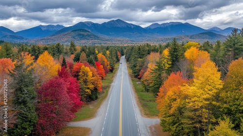 Majestic Autumnal Road Trip Through the Adirondack Mountains photo