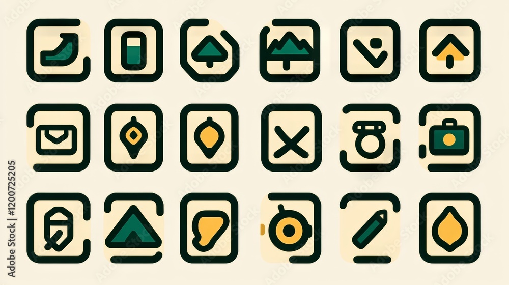 Collection of Simple Colorful App Icons Design Collection of Simple Colorful App Icons Design