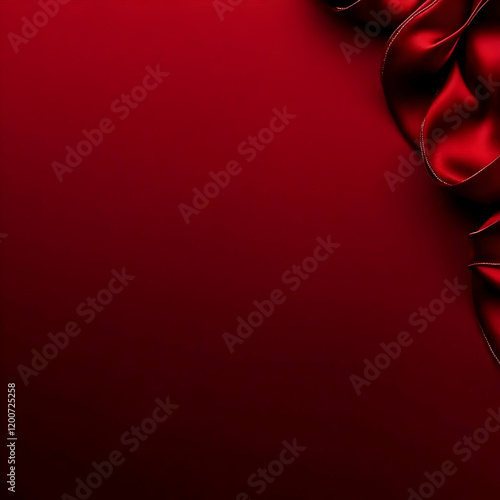 Luxurious Red Satin Drapes ...