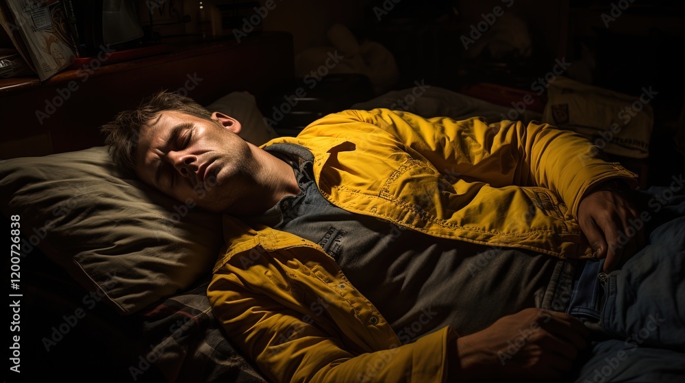 Person tossing in bed sleeplessly, struggling with insomnia and restlessness. The scene captures the emotional turmoil and physical discomfort of a sleepless night
Person tossing in bed sleeplessly, struggling with insomnia and restlessness. The scene captures the emotional turmoil and physical discomfort of a sleepless night