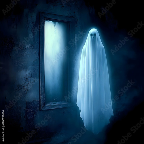 Ghost Stands Near Window in...