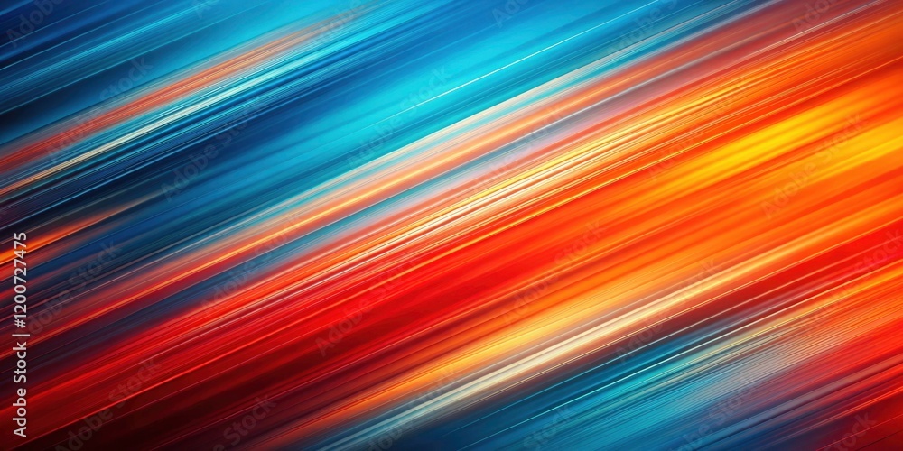 Abstract Gradient Background with Blurred Diagonal Stripes in Red, Orange, and Blue for Creative Designs Abstract Gradient Background with Blurred Diagonal Stripes in Red, Orange, and Blue for Creative Designs
