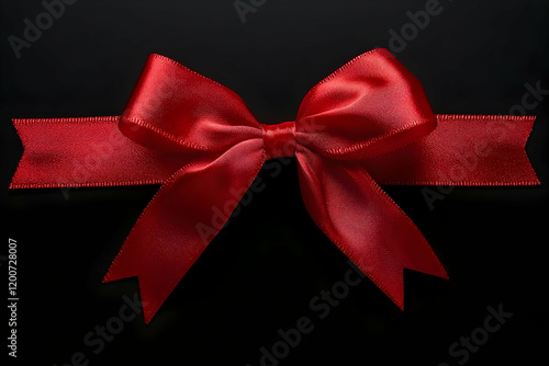 Red Ribbon Bow Elegantly Ti...