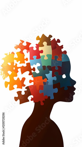 Colorful Puzzle Pieces Form...