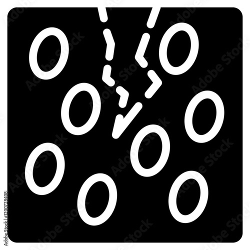 Self Healing Material Glyph Icon