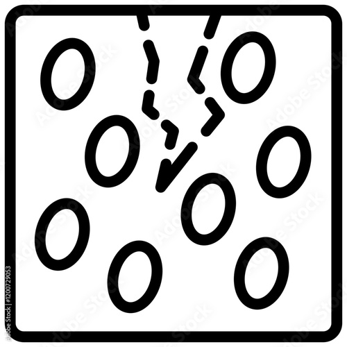 Self Healing Material Outline Icon