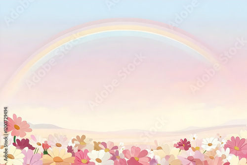 Rainbow Arcs Over a Field o...