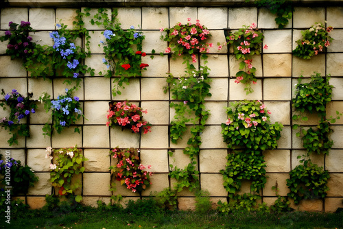 Colorful Flowers Adorn a St...