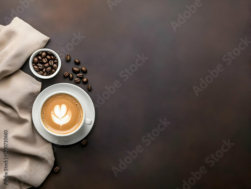 Coffee Cup Stands on Table ...