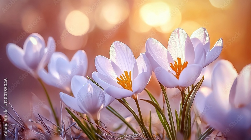 Fototapeta premium Sunrise Crocus Bloom