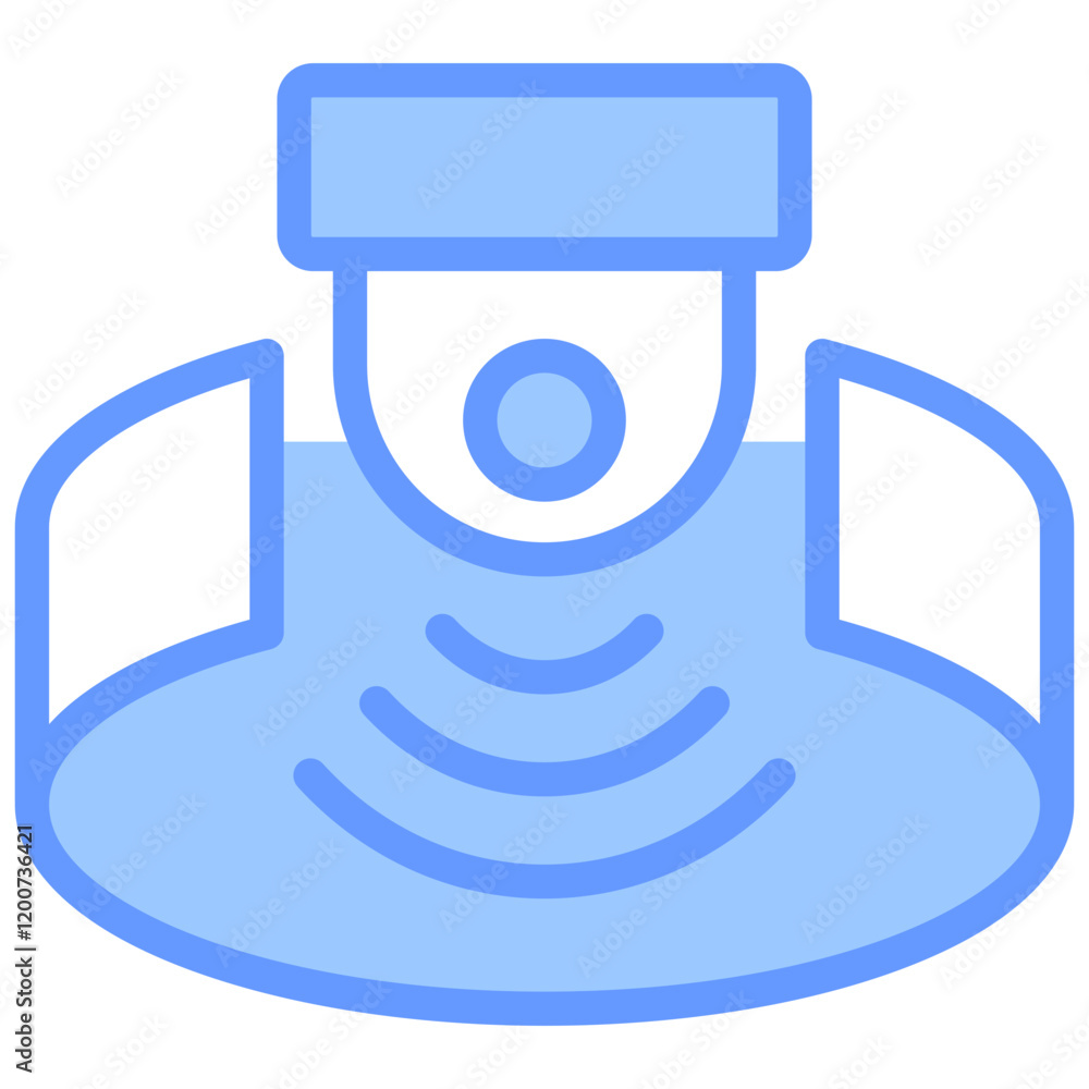 Obraz premium Sensory Immersion Blue Icon