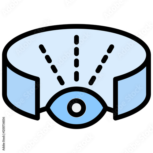 Field Of View Outline Color Icon