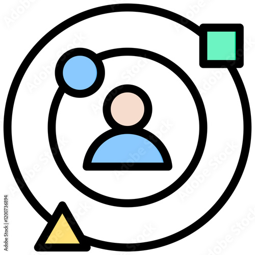 Experience Outline Color Icon