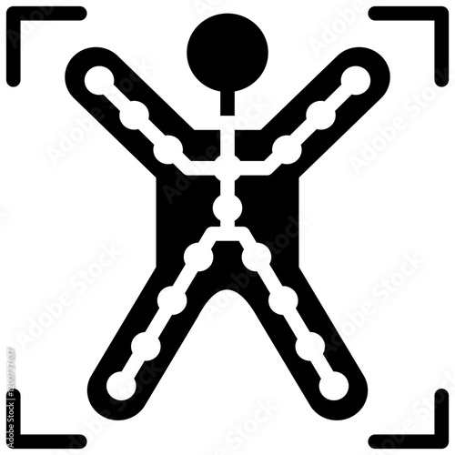 Motion Tracking Glyph Icon