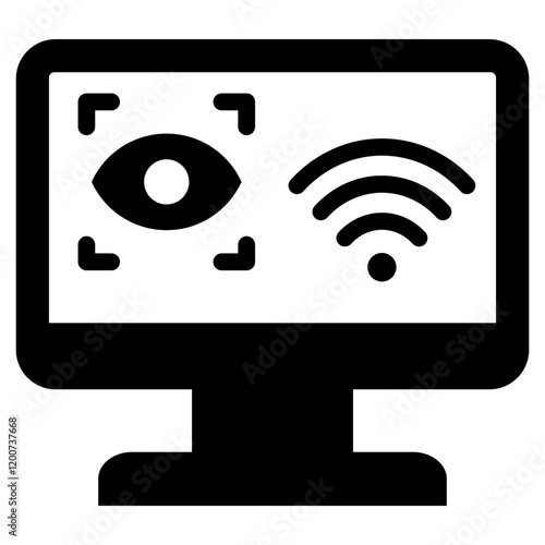 Cyber Spying Glyph Icon