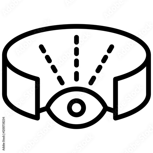 Field Of View Outline Icon