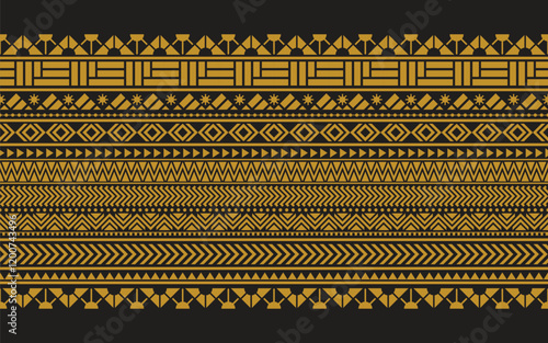 Tribal seamless pattern geometric seamless