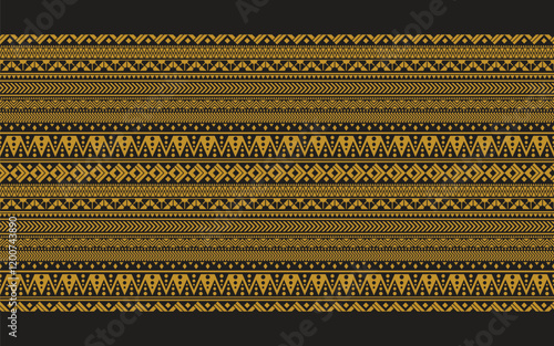 Tribal seamless pattern geometric seamless