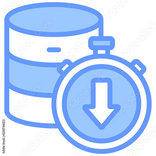 Downtime Blue Icon