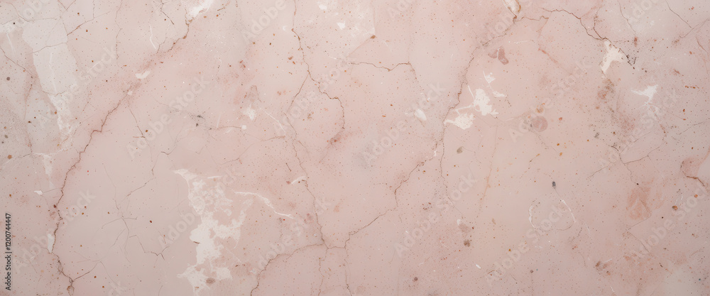 Fototapeta premium A close-up of pink marble with subtle veins and textures.